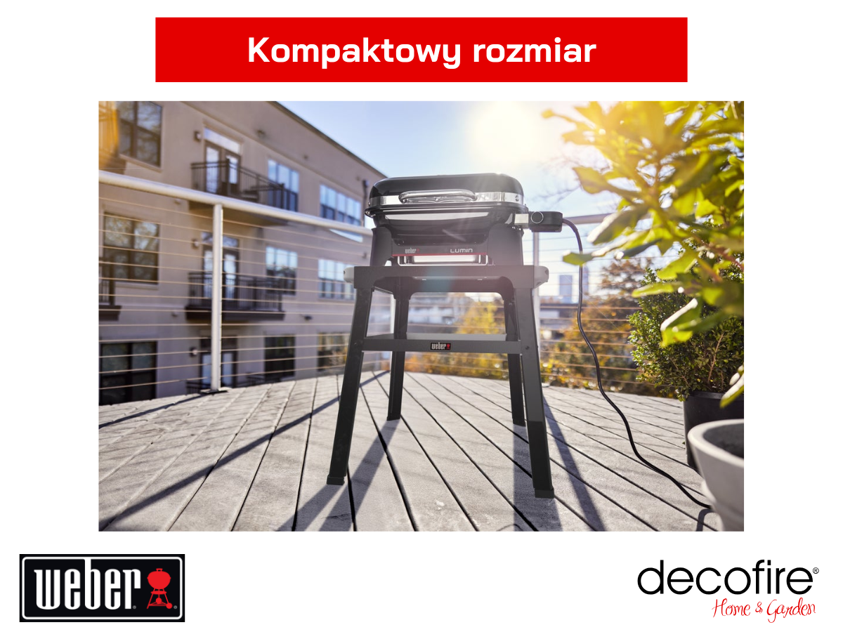 Grill elektryczny Weber Lumin Compact w jeszcze bardziej kompaktowym rozmiarze