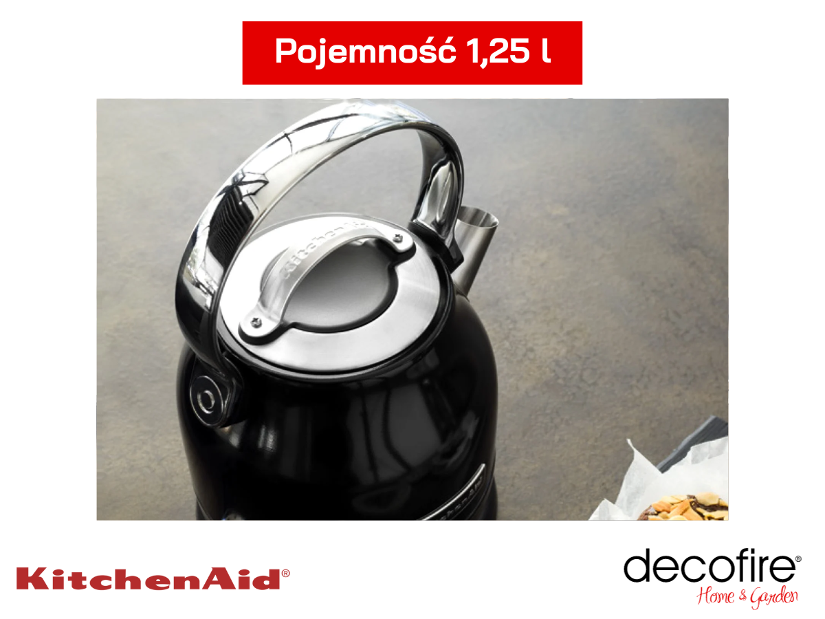 Pojemność 1,25 l w czajniku Stella Classic 1,25 l Onyx Black KitchenAid 