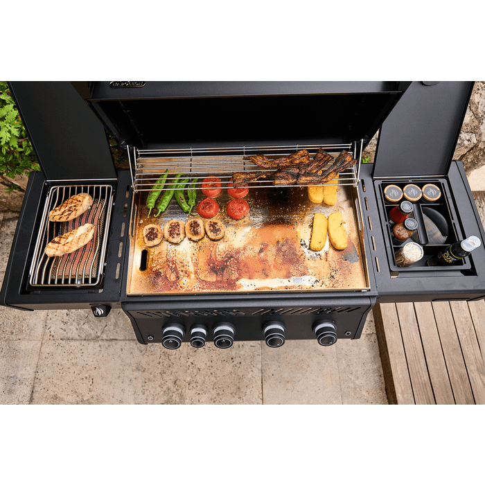 Grill gazowy Napoleon Phantom Rogue PRO Plancha z palnikiem bocznym Sizzle Zone, Czarny Mat (RP30FTSIBPK-PL-PHM)