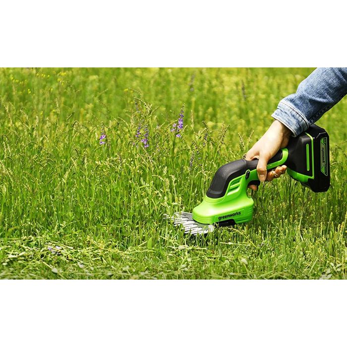 Greenworks Akumulatorowe Nożyce do przycinania trawy i żywopłotów 24V Akumulator + Ładowarka  (G24SHTK2) 