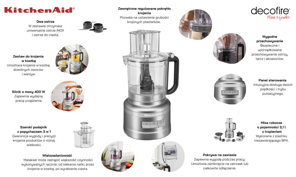Malakser 3,1 l Contour Silver KitchenAid 