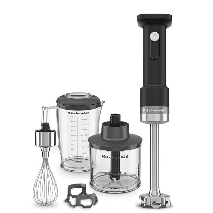 Blender ręczny z akcesoriami na akumulator KitchenAid Go (5KHBRV05BM)