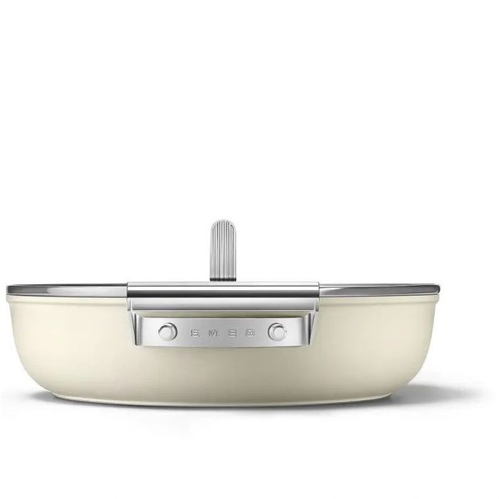 Patelnia głęboka 28 cm Kremowy Smeg (CKFD2811CRM)