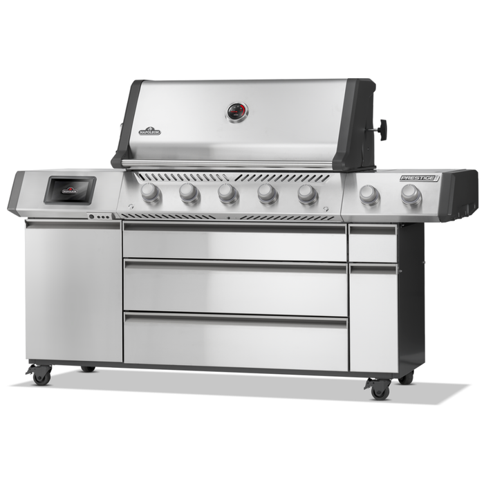 Grill gazowy Napoleon Prestige PRO 665 z palnikiem rożna i palnikiem bocznym Sizzle Zone (PRO665VXRSIBPSS-PL)