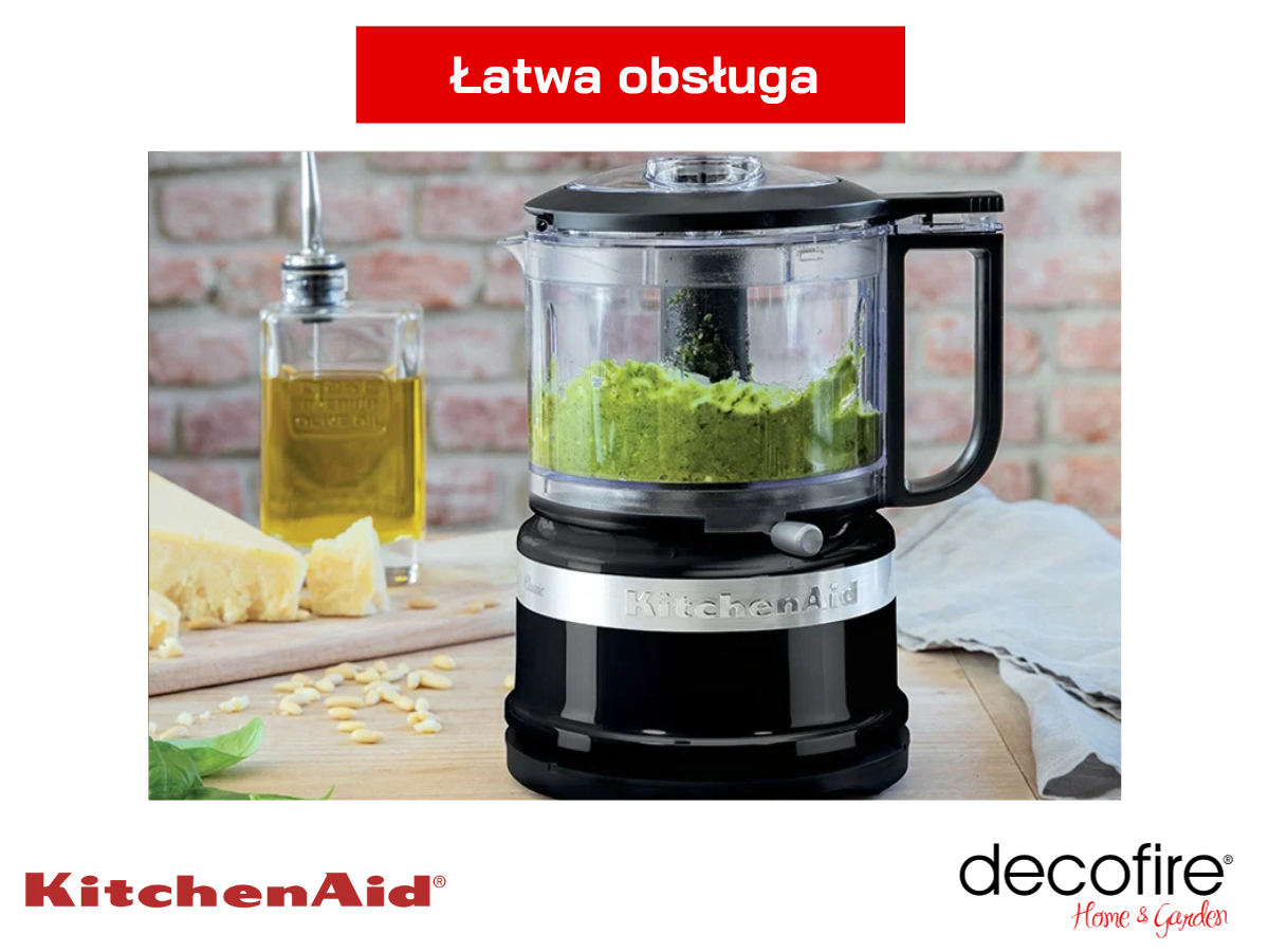 Łatwa obsługa malaksera MINI 0,8 l Onyx Black KitchenAid