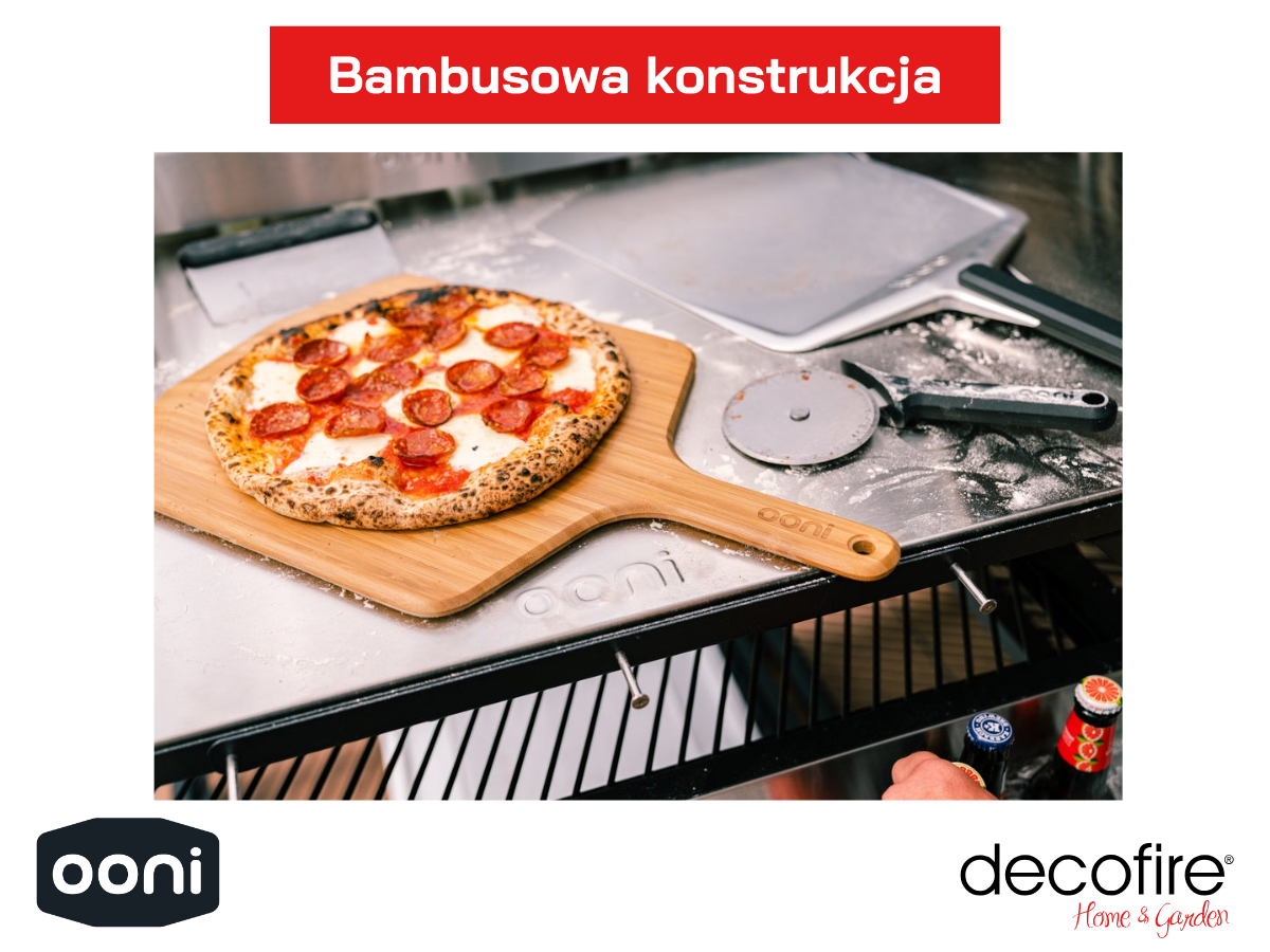 Bambusowa deska do krojenia i serwowania pizzy 35 cm Ooni – lekka i wytrzymała