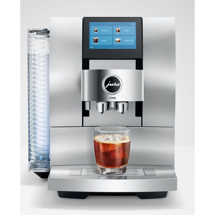 Jura Z10 EB podczas serwowania espresso do filiżanki.