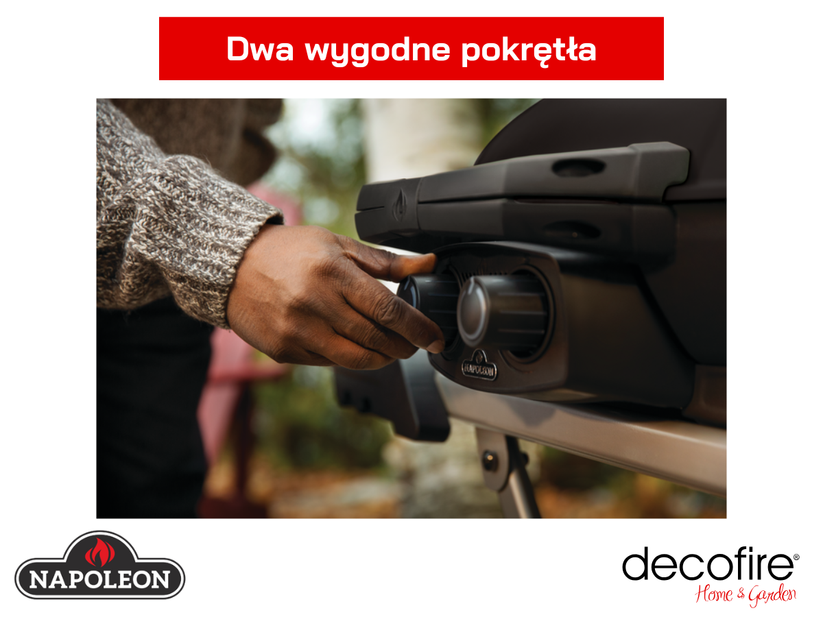 Dwa wygodne pokrętła