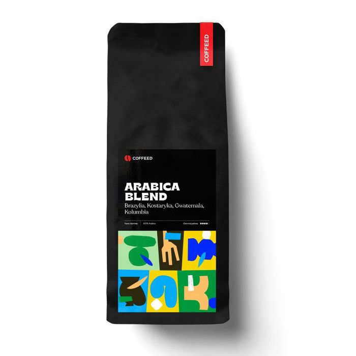 COFFEED kawa ziarnista ARABICA BLEND Brazylia, Kostaryka, Gwatemala, Kolumbia 1 kg