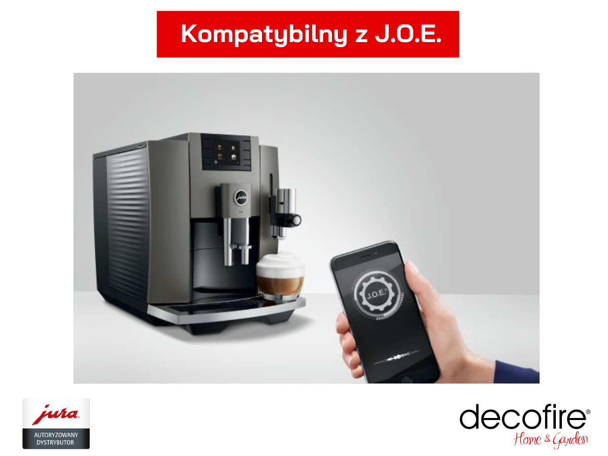 Ekspres Jura E8 Dark Inox kompatybilny z aplikacją J.O.E