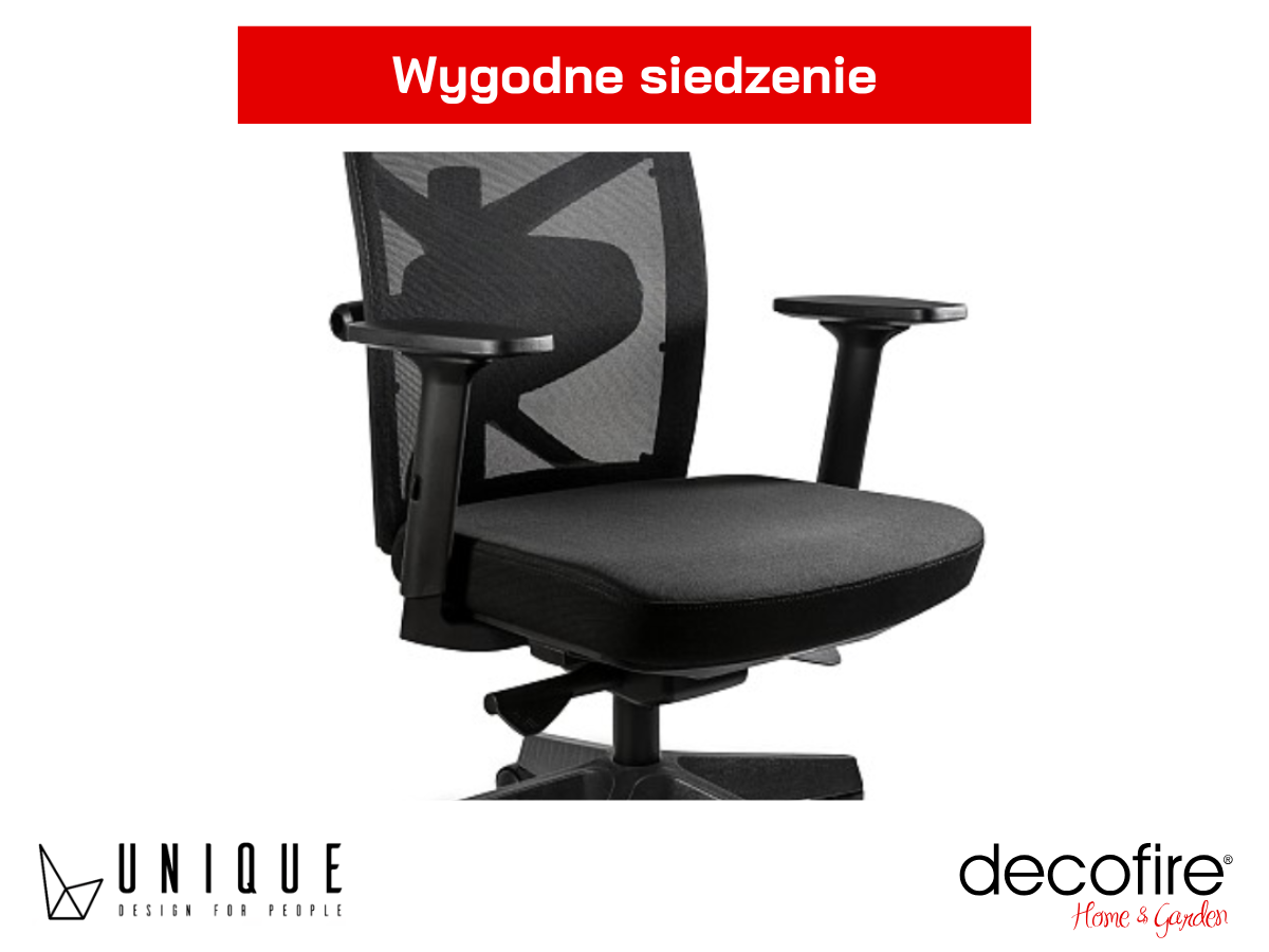 Komfortowe siedzisko zapewniające ergonomiczne podparcie