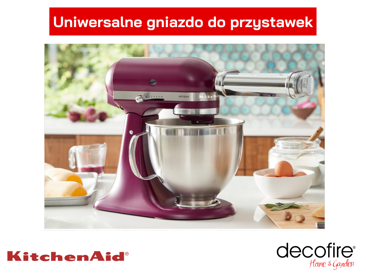 Mikser Artisan 5KSM195PSEBE Beetroot z uniwersalnym gniazdem na przystawki