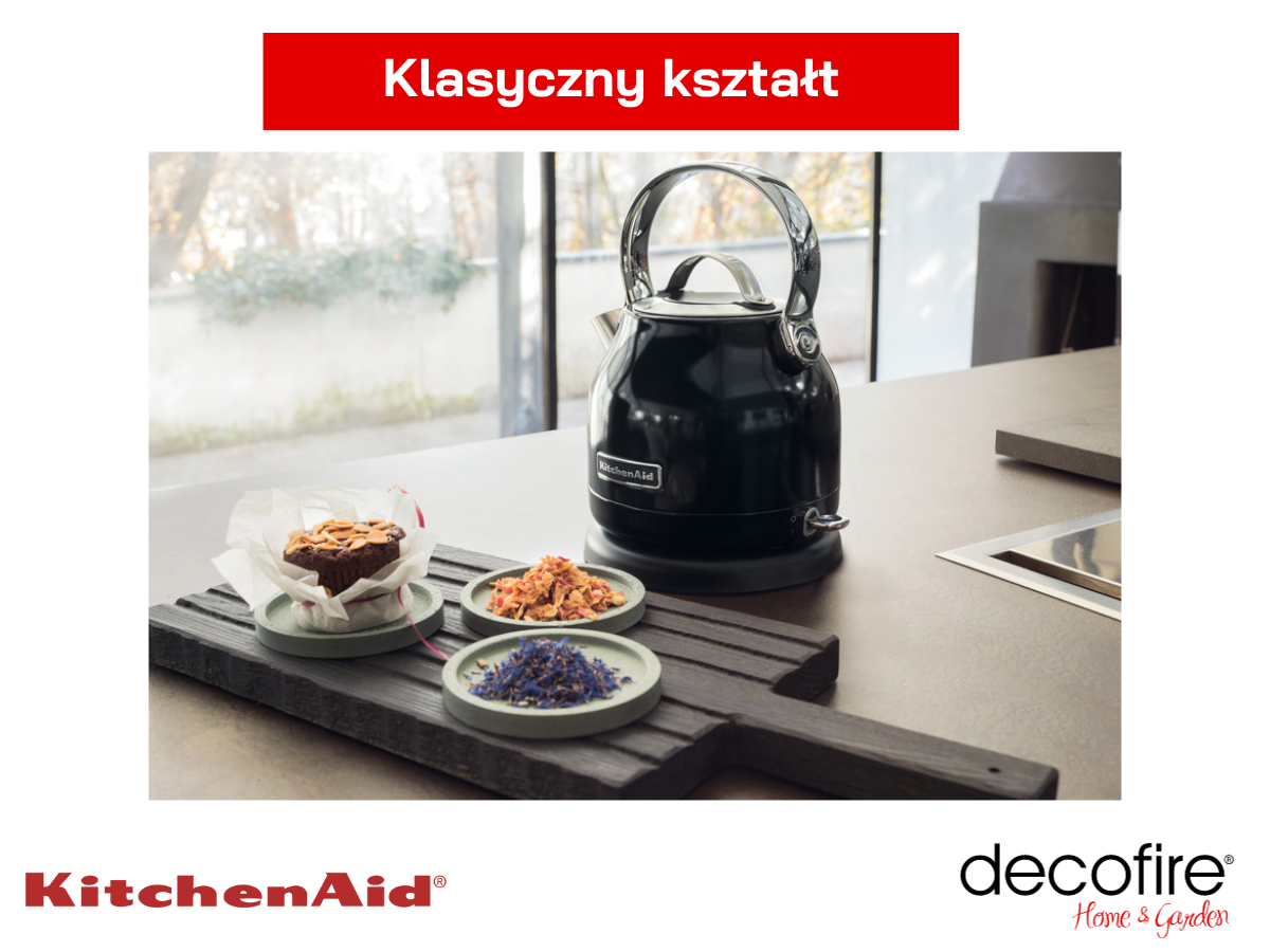 Klasyczny kształt czajnika Stella Classic 1,25 l Onyx Black KitchenAid