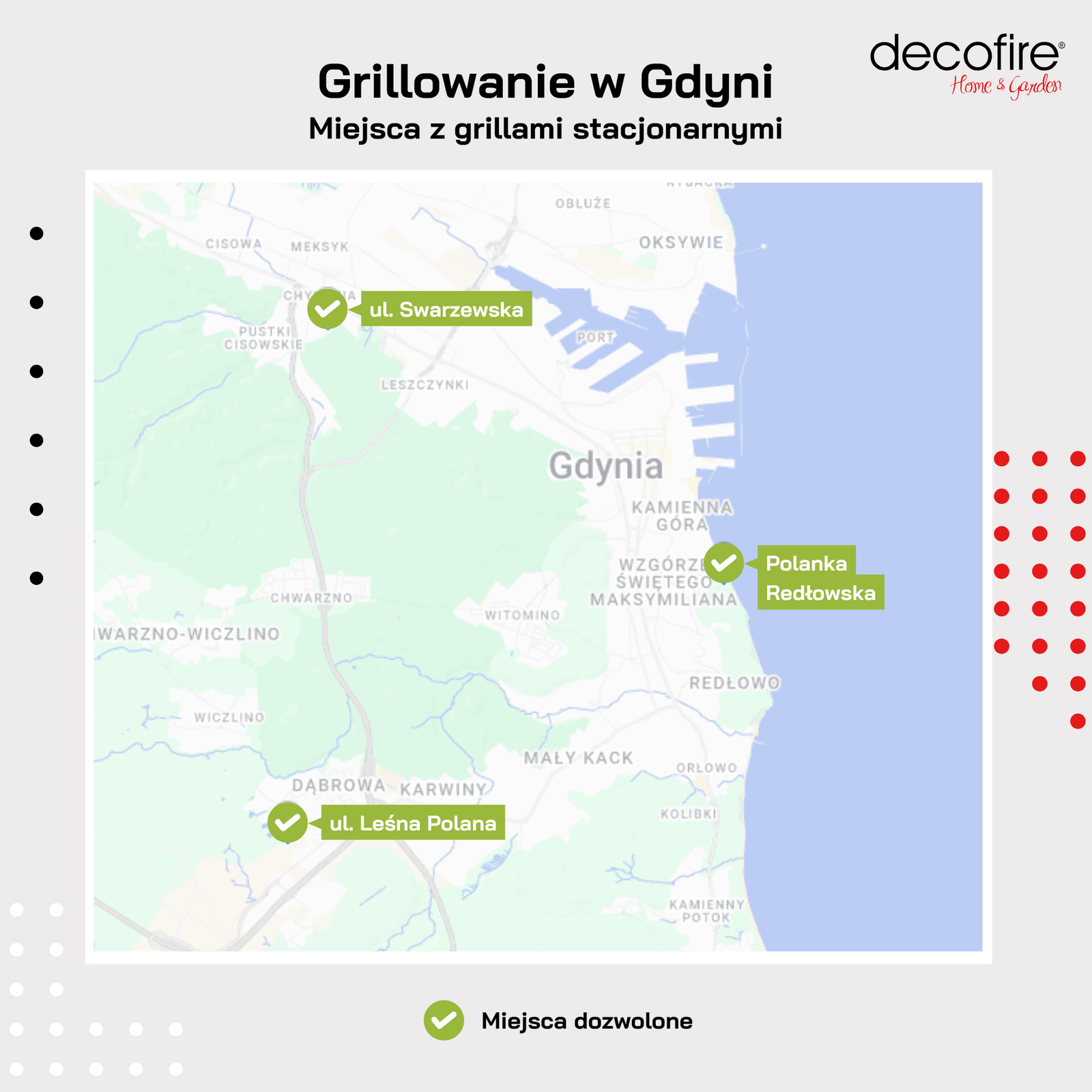 Gdzie można grillować w Gdyni grille stacjonarne