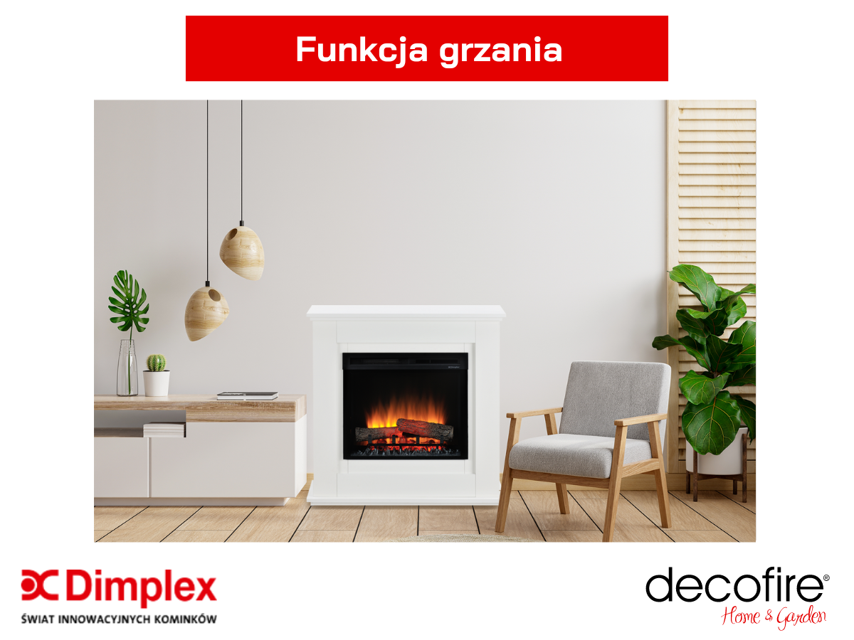 Dimplex kominek elektryczny wolnostojący Unity – funkcja grzewcza