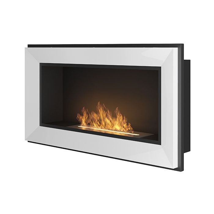 Biokominek wiszący Simple Fire FRAME 900 biały 900x490 mm