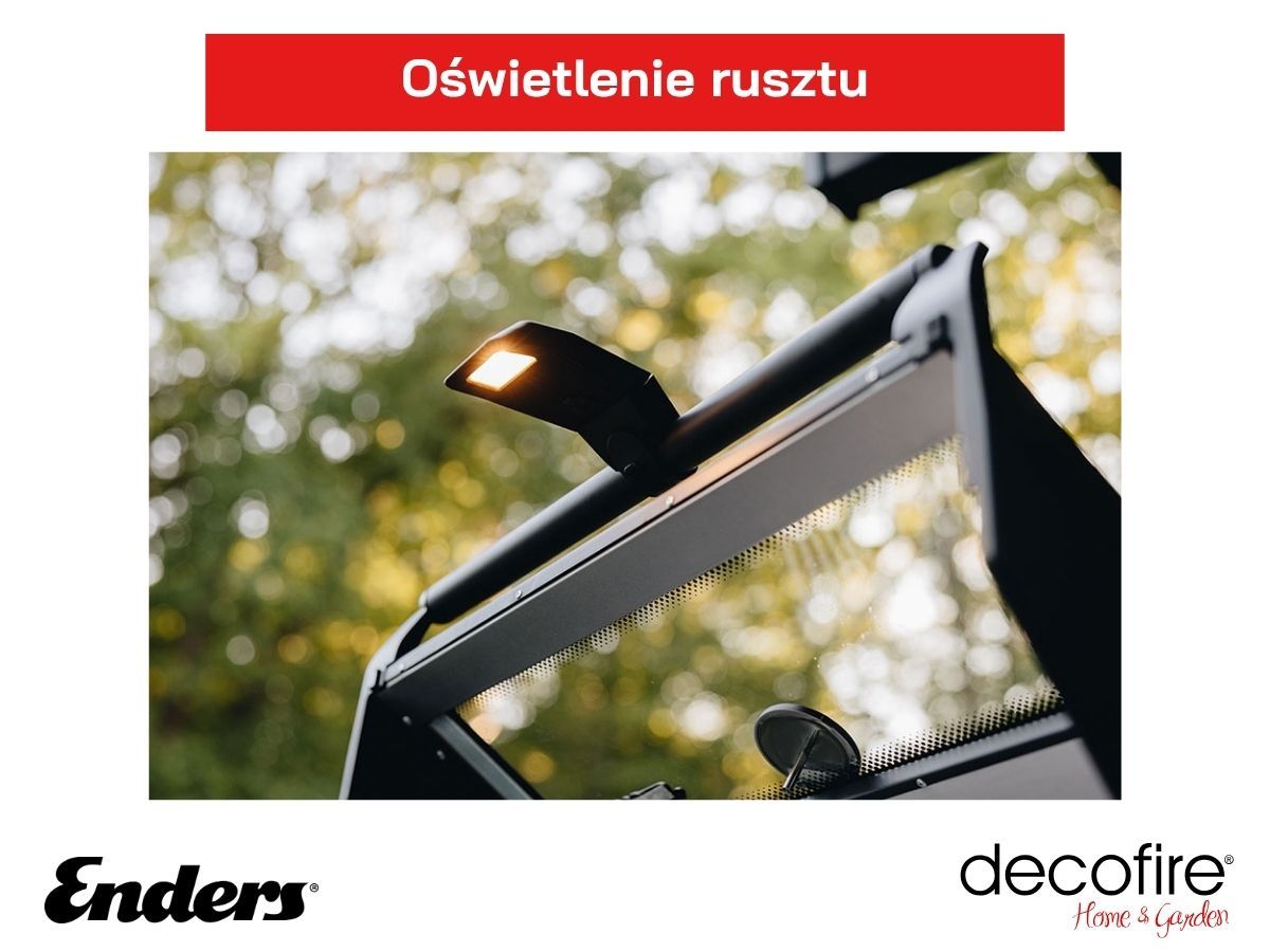 Perfekcyjne oświetlenie rusztu i pełna kontrola kulinarna