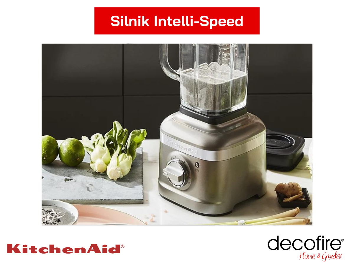 Silnik Intelli-Speed w blenderze kielichowym K400 Artisan 1,4 l Medallion Silver KitchenAid
