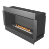 Biokominek Planika FLA 4 990 mm + Forma 1200 Fireplace 