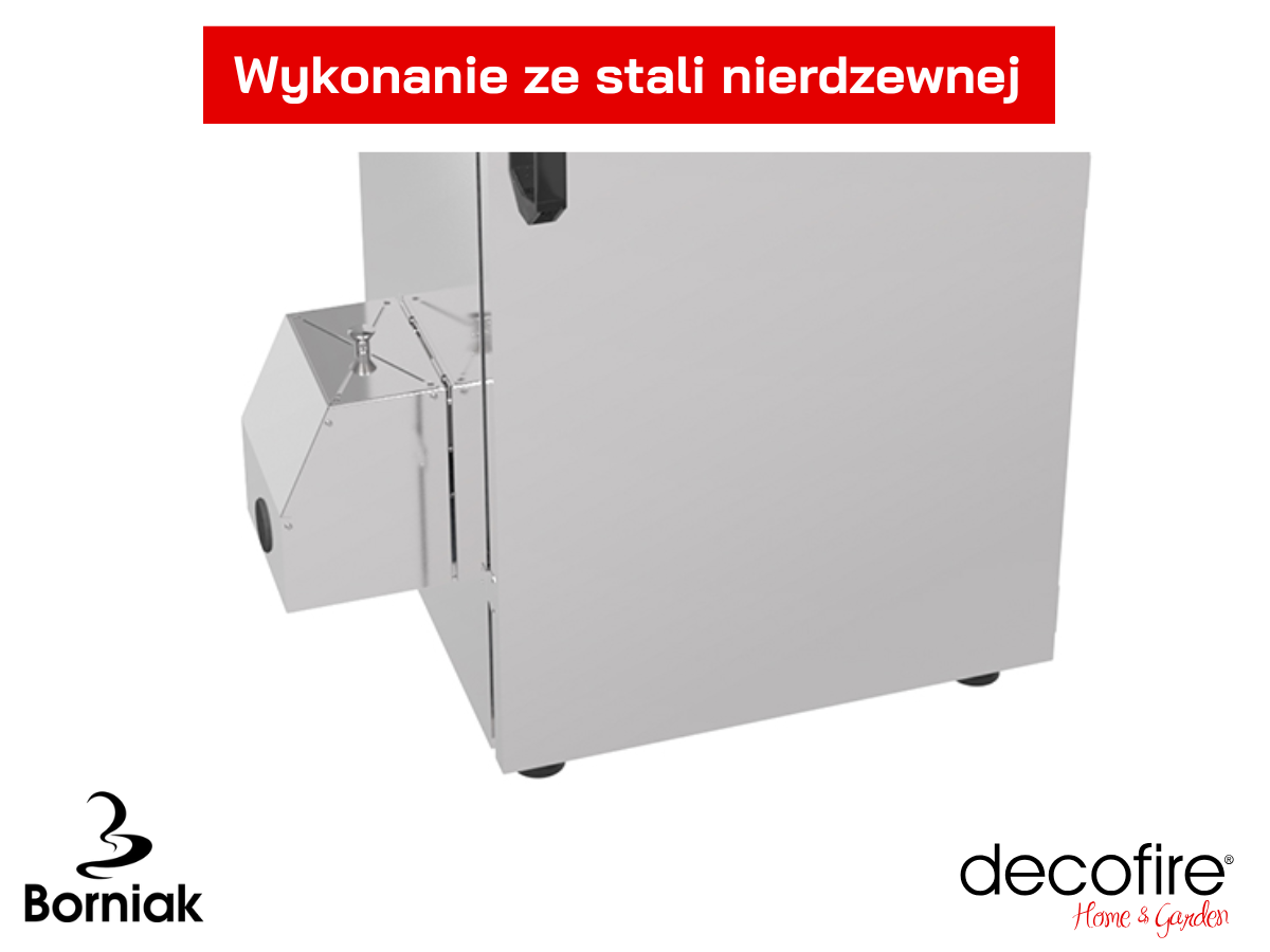 Wykonanie ze stali nierdzewnej szczotkowanej na mokro