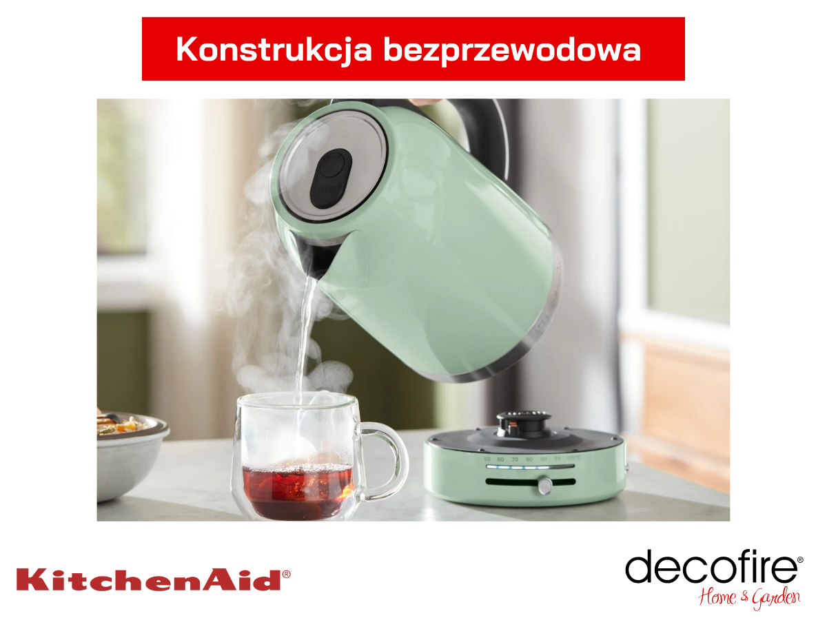 Konstrukcja bezprzewodowa czajnika 1,7 l Pistachio KitchenAid