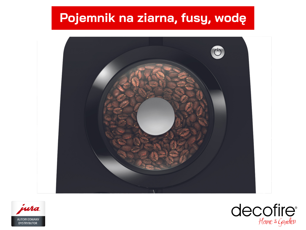 Pojemnik na ziarna w ekspresie Jura ENA 4 Full Metropolitan Black