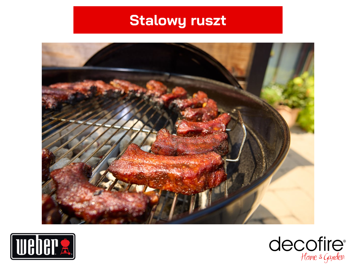 Grill węglowy Weber Original Kettle 57 cm – stalowy ruszt
