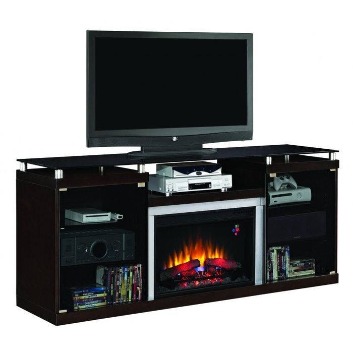 Classic Flame kominek elektryczny Albright Espresso z szafką RTV 