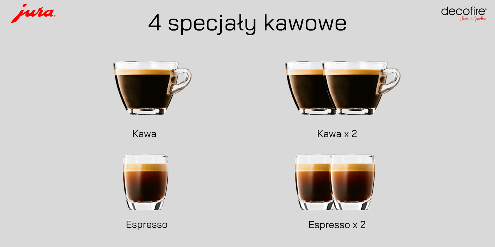4 specjały kawowe do wyboru