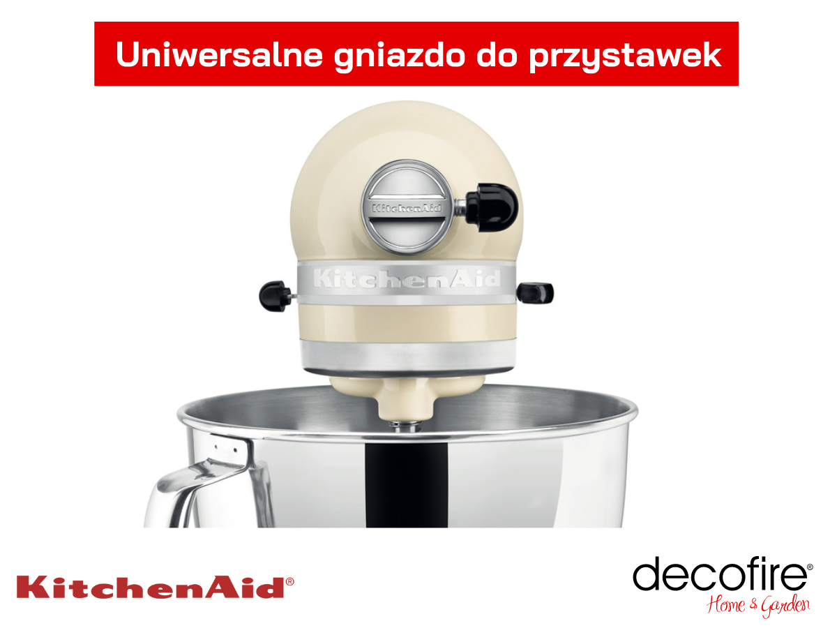Uniwersalne gniazdo do przystawek w mikserze Artisan 5 Almond CreamKitchenAid