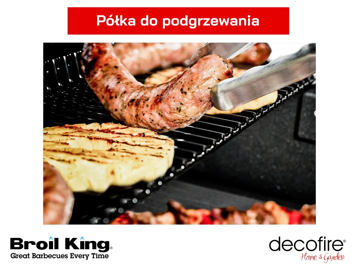 Półka do podgrzewania w grillu gazowym Broil King Crown 410