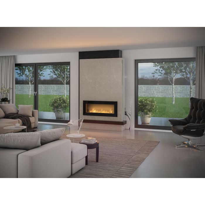 Biokominek Simple Fire FRAME 1200 czarny 1200x490 mm