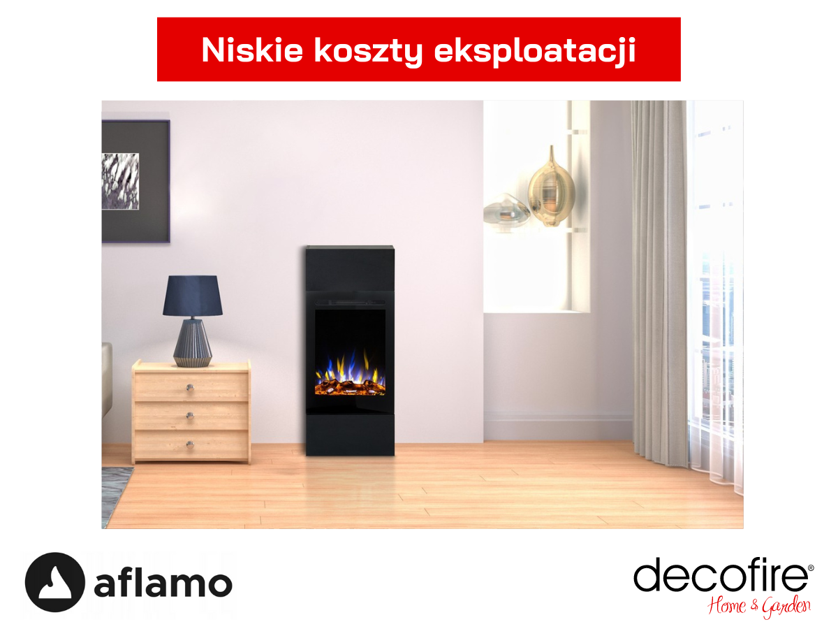 Ekonomicnzy kominek elektryczny Aflamo Slim 