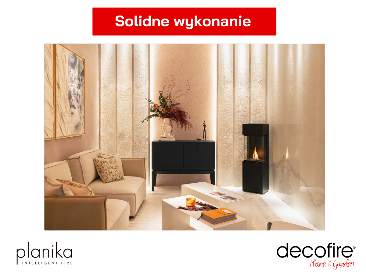 Łatwy montaż i solidne wykonanie biokominka Arcticon