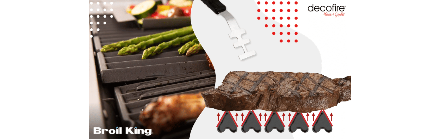 Ułożenie rusztów w grillach Broil King pod kątem – jedyne grille na świecie z takim rozwiązaniem