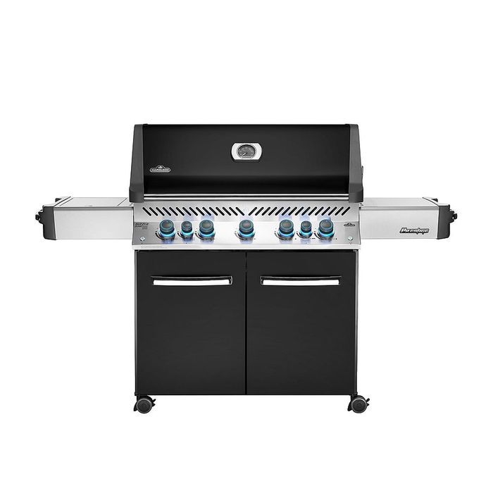 Grill gazowy Napoleon Prestige 665 RSIB Black  z tylnym i bocznym palnikiem na podczerwień (P665RSIBPK-PL)
