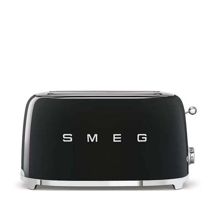 Toster na 4 kromki Smeg Czarny (TSF02BLEU)