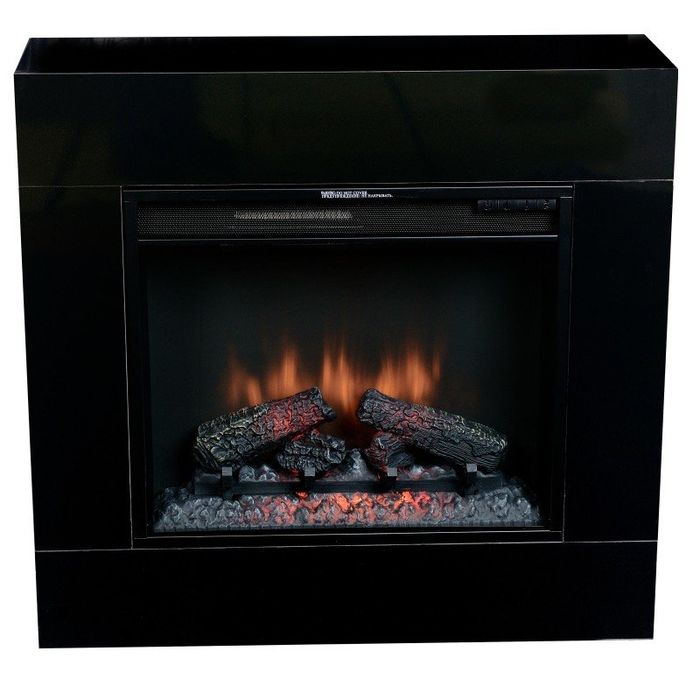 Classic Flame kominek elektryczny Simo Czarny