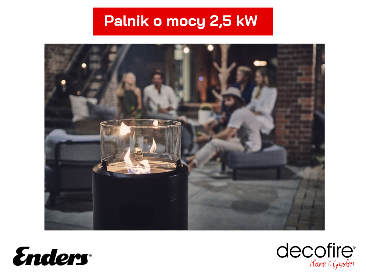 Palnik o mocy 2,5 kW w kominku Nova LED m
