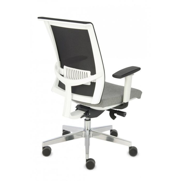 Fotel biurowy Grospol Level WS CHROM tkanina Synergy - 12 kolorów