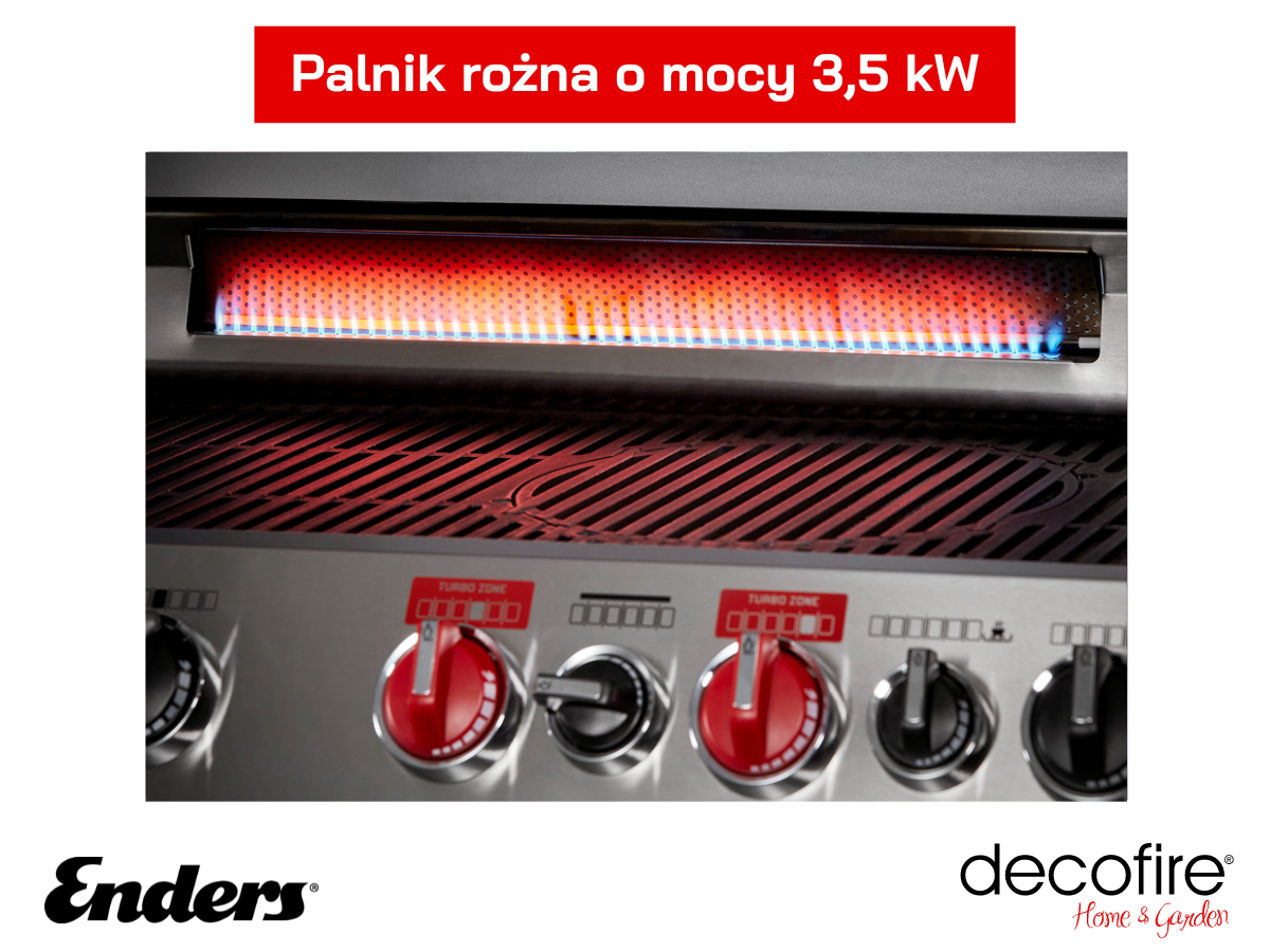 Palnik rożna w grillu gazowym marki Enders