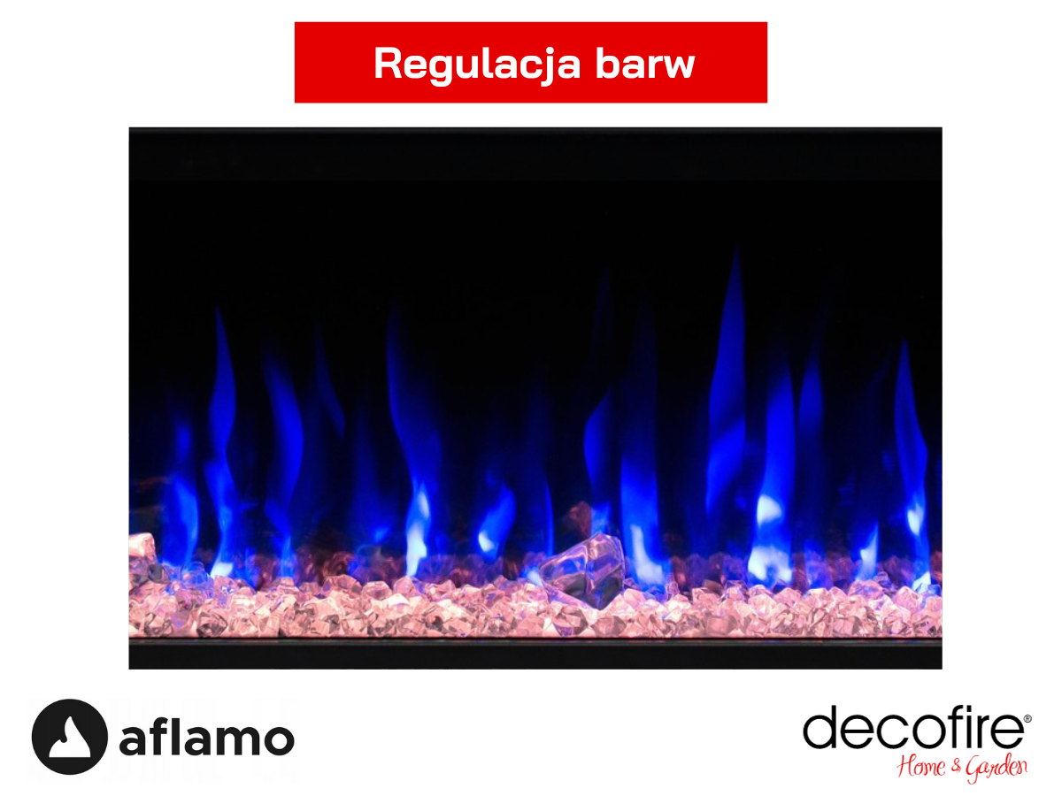 Kominek elektryczny Aflamo Unique regulacja barw