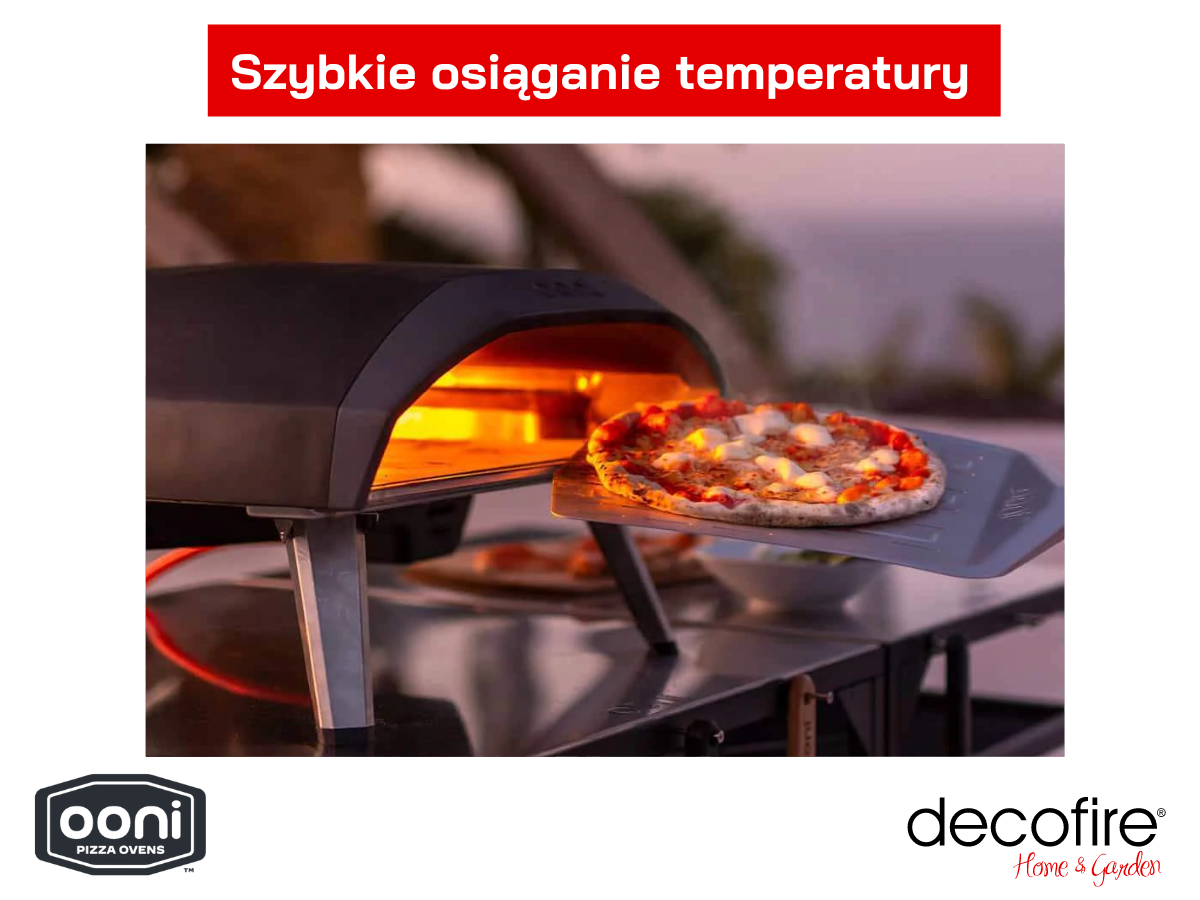 Ooni Koda 16 Piec do pizzy opalany gazem pozwala uzyskać 500 stopni Celsjusza w zaledwie 20 minut