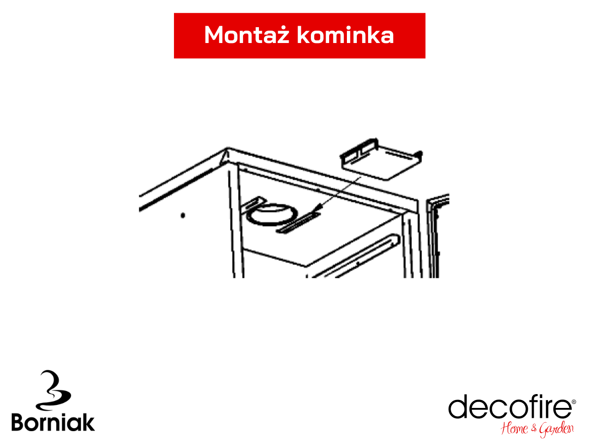 Montaż kominka w wędzarni