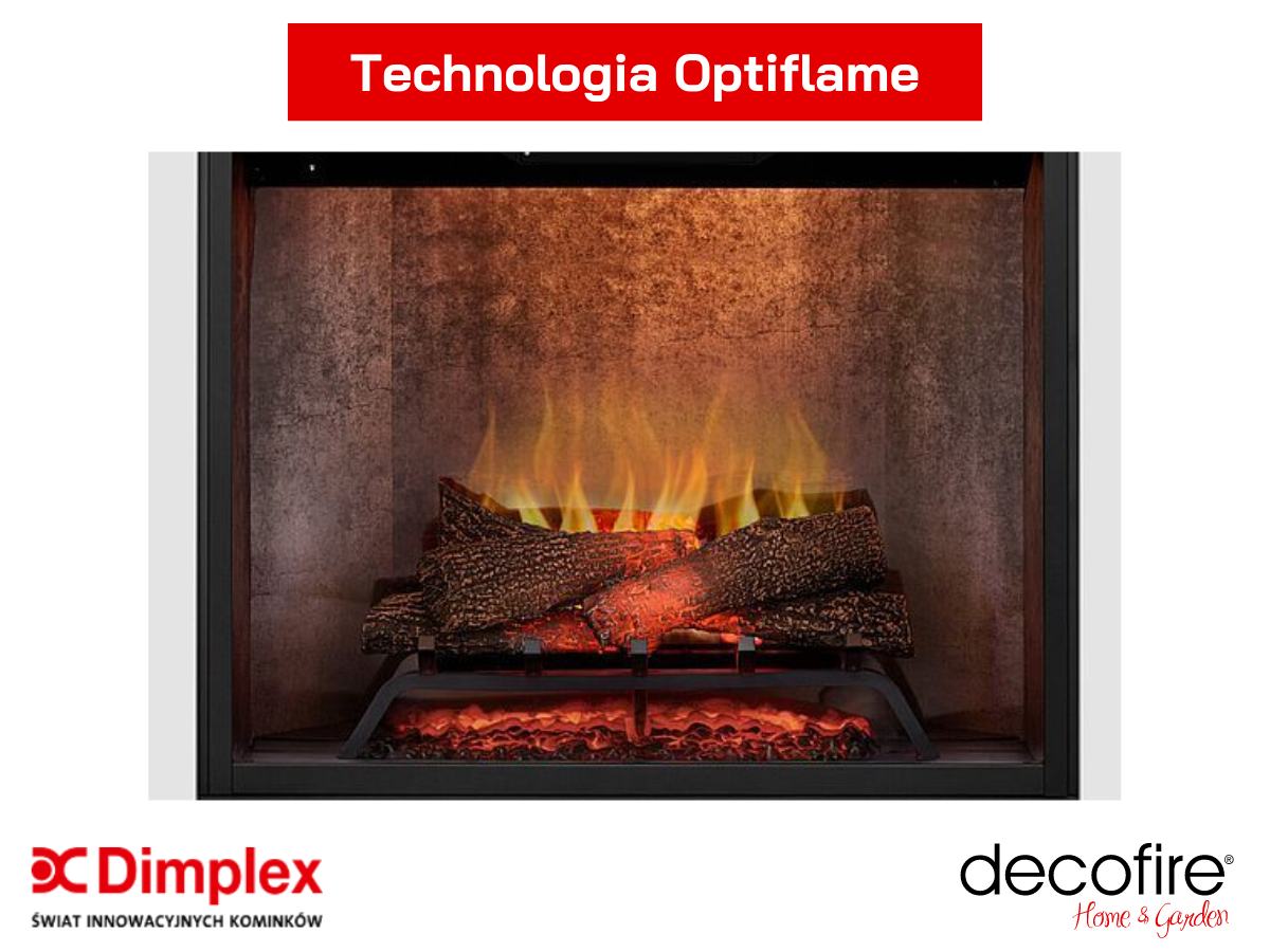 Technologia Optiflame w kominku elektrycznym Dimplex Sherwood