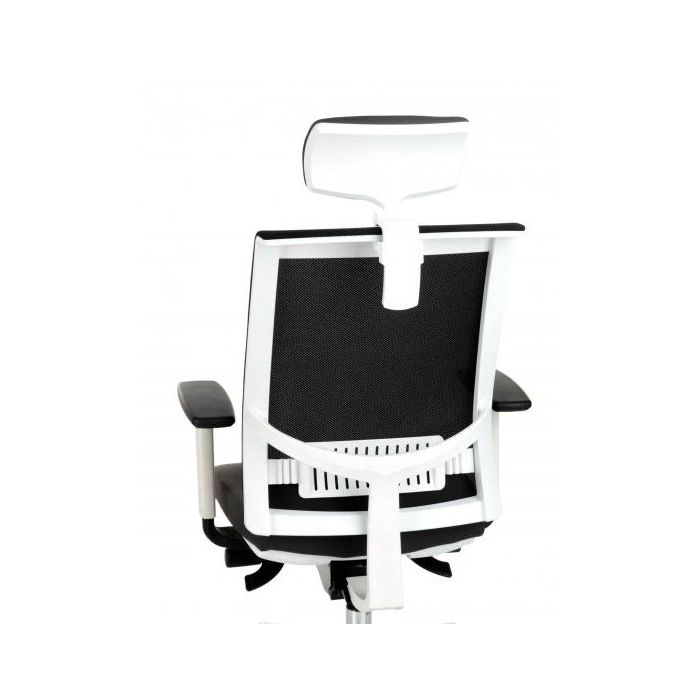 Fotel biurowy Grospol Level WS HD WHITE tkanina Bondai - 8 kolorów
