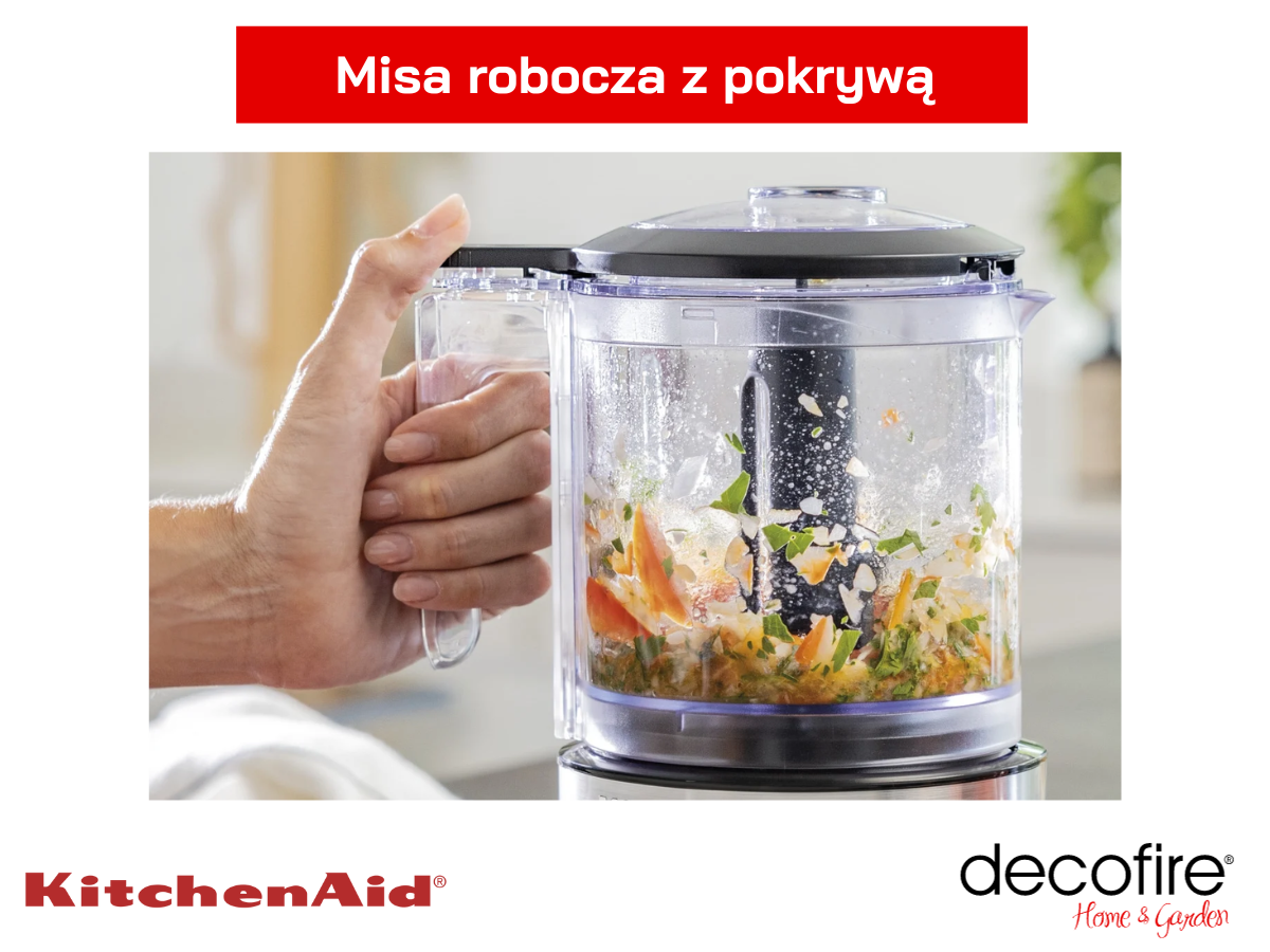 Misa robocza z pokrywą w malakserze bezprzewodowym 1,1 l Empire Red KitchenAid (5KFCB519EER)