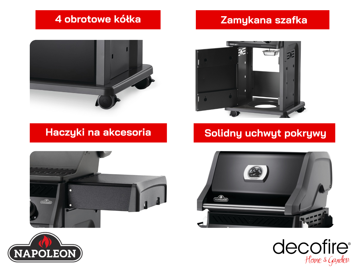 Dodarkowe udogodneinia grilla Napoleon Rogue XT 365 SIBPK
