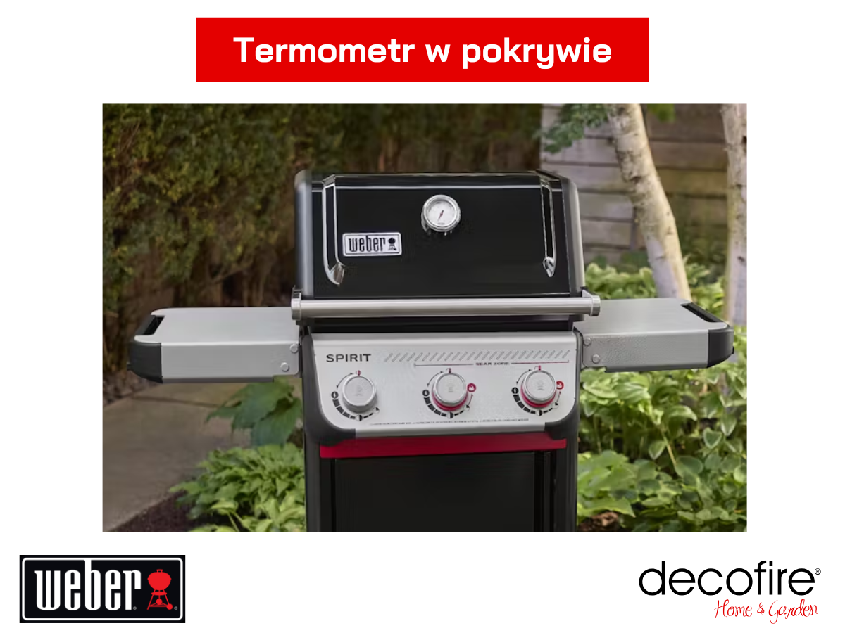 Grill gazowy Weber Spirit E-325 – termometr w pokrywie