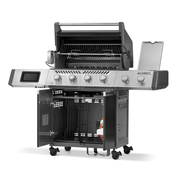 Grill gazowy Napoleon Prestige PRO 500 z palnikiem rożna i palnikiem bocznym Sizzle Zone, Czarny, WiFi (PRO500VXRSIBPK-PL)